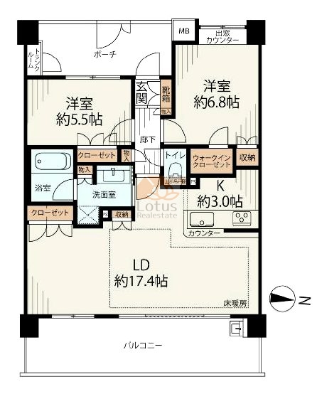 ジェイパーク新小岩506間取図