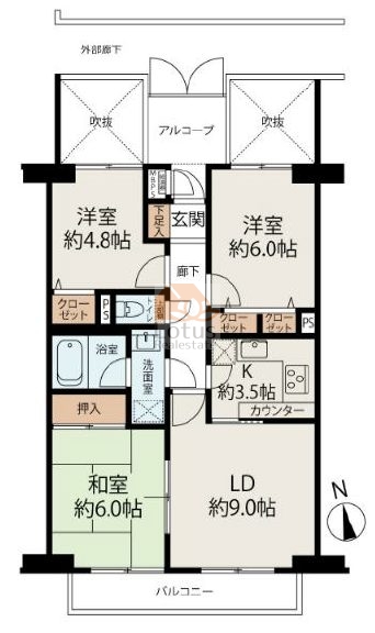 コスモ堀切菖蒲園702間取図