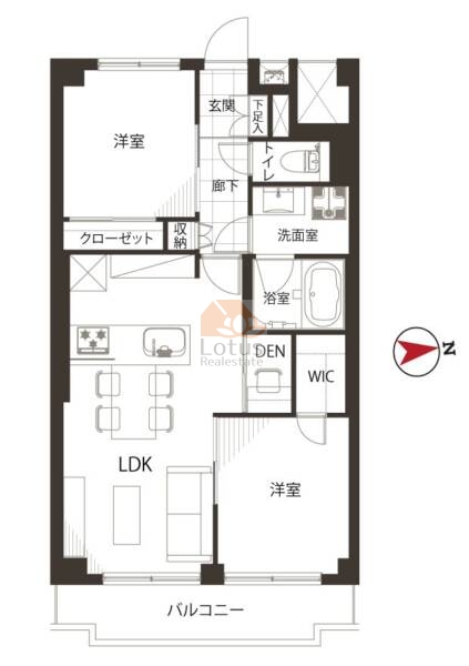 飯田橋第１パークファミリア615間取図