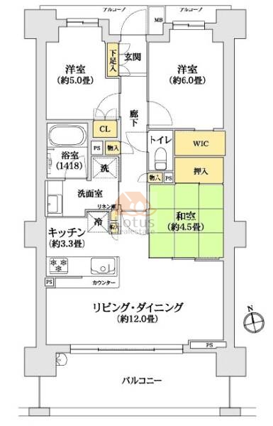 ザパークハウス一之江210間取図