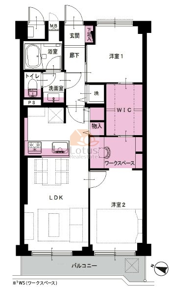 クレール御殿山804間取図