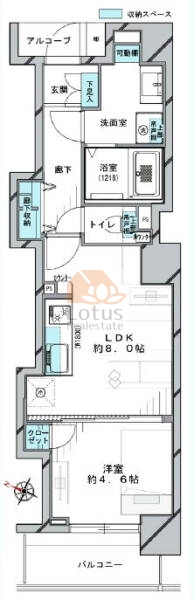 ビューネタワー平井309間取図