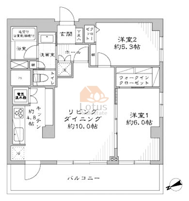 ハイシティ代々木801間取図