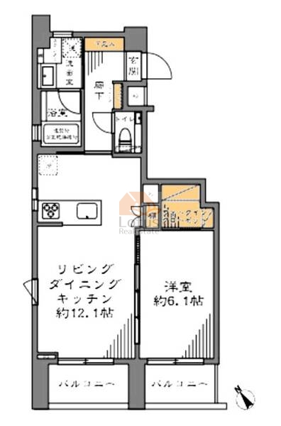 藤和シティスクエア渋谷701間取図