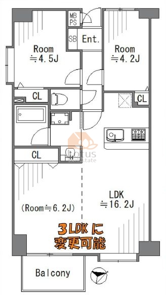 東立石ガーデン202間取図