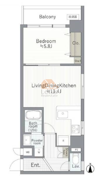 藤和芝コープ507間取図