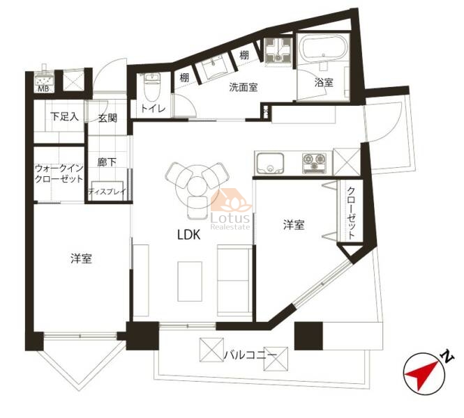 ジェイパーク本駒込408間取図