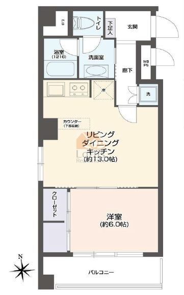 三田永谷マンション301間取図