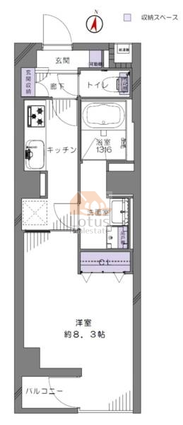 上野の森リリエンハイム207間取図