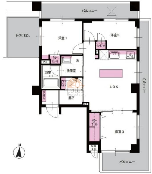 マイキャッスル梅島505間取図