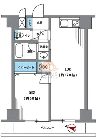 ルックハイツ目白602間取図