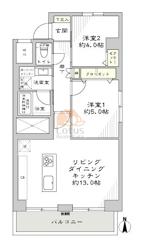 メゾン代々木701間取図