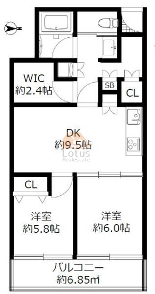 ブロードウェイ713間取図