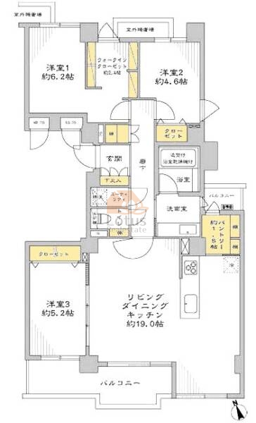 パークハイム荻窪305間取図