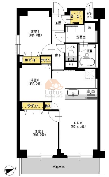 目白ガーデニア1006間取図