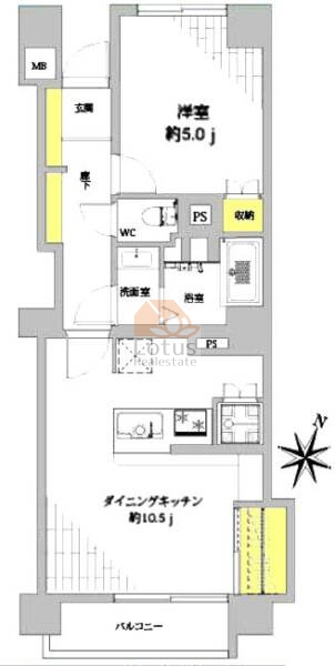 広尾フラワーホーム302間取図