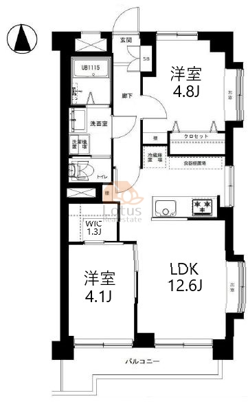 経堂ヒミコセラン301間取図