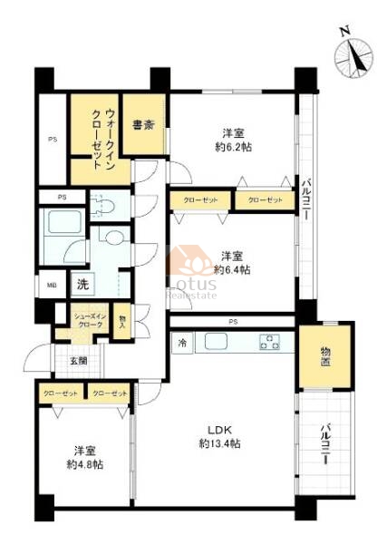 パシフィック中野604間取図