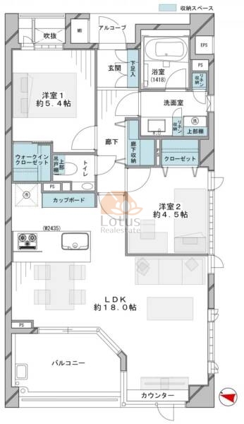 ファミールグラン本郷弥生坂303間取図