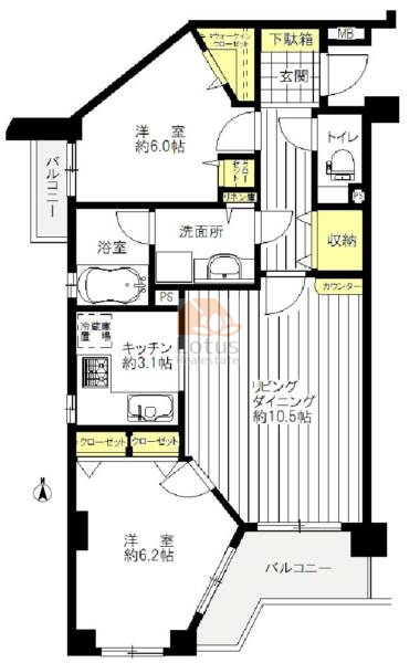 ジェイシティ鷺ノ宮203間取図