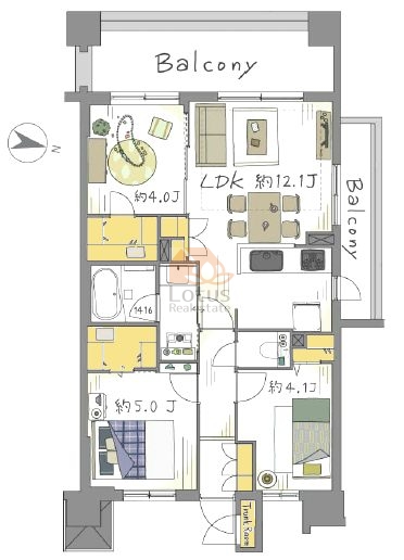 ライオンズプラザ西葛西931間取図