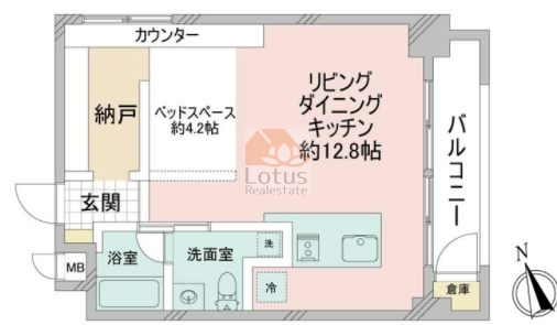 ハイツ三軒茶屋6階間取図