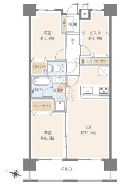 ファミール成増グランデージ113間取図