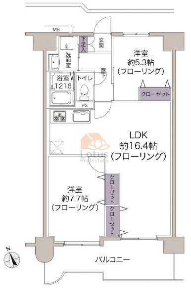 ピアグランデ大泉学園202間取図