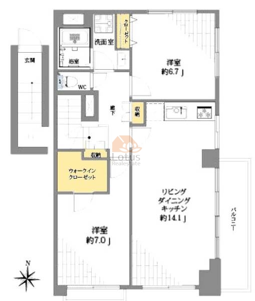 目白武蔵野マンション310間取図