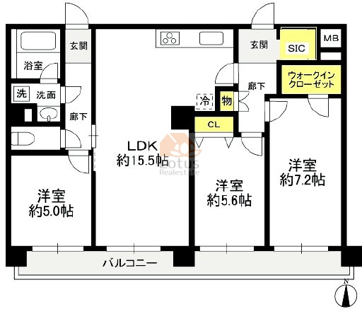 マンション高田馬場403間取図