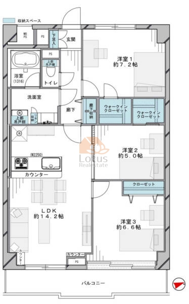 ウェルフェアグリーン南砂314間取図