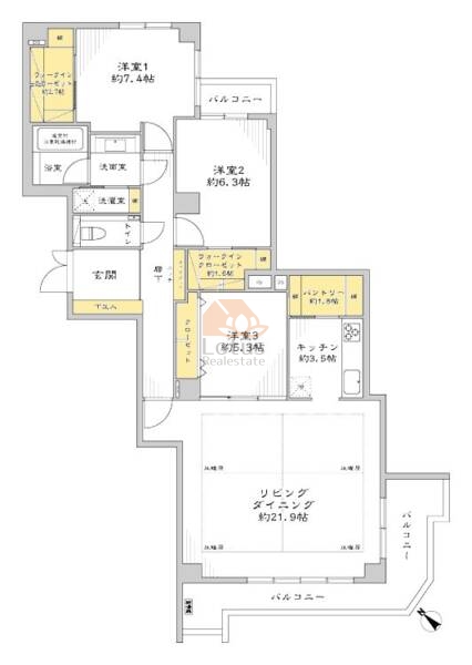 エンブレム荻窪台303間取図