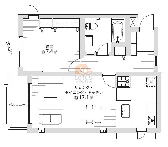 スターロワイヤル高輪301間取図