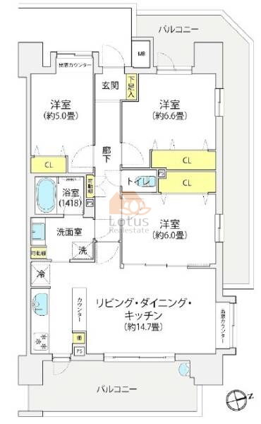 ジェイパーク八広813間取図