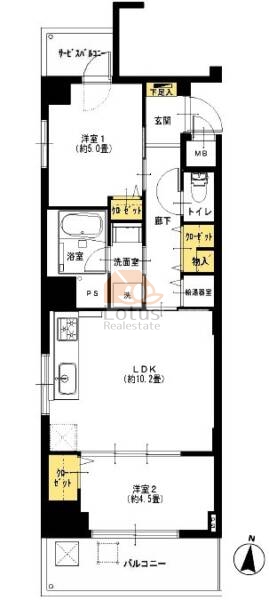 藤和シティコープ東陽町２704間取図