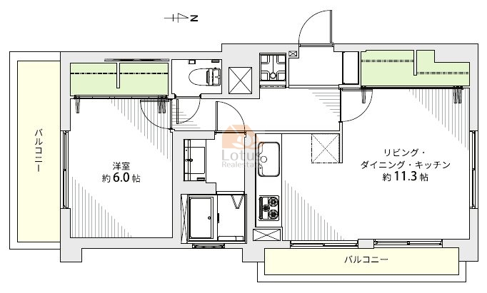 パークサイドマンション703間取図