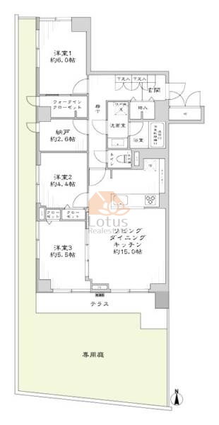 成増シティハウス106間取図