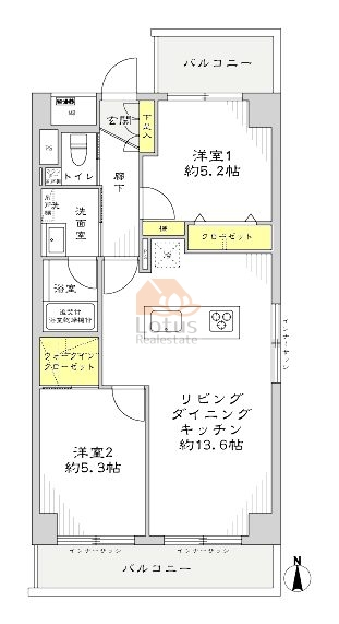 ヴェラハイツ吾妻橋506間取図