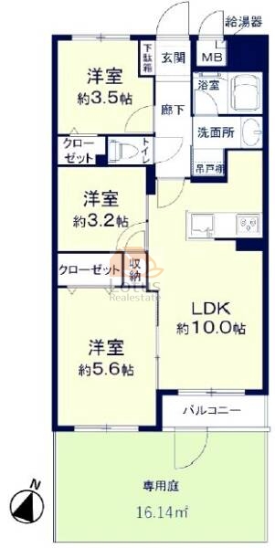 セザール第2小岩103間取図