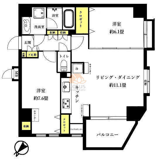 マイキャッスル新小岩1001間取図