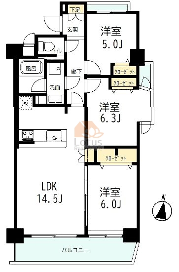 ダイアパレス瑞江403間取図