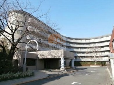 緩やかなカーブを描く外観が、街路に対して柔らかな距離感をつくります。直線的な建ち並びの中で輪郭に余白が生まれ、敷地約3,800㎡のスケールが視覚的にも伝わる構成。麻布十番駅徒歩6分という都市動線を保ちながら、車の走行音が角度によって分散され、住まい側に届く気配が穏やかになる配置といえます。