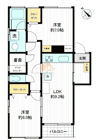 田園メイゾン203間取図