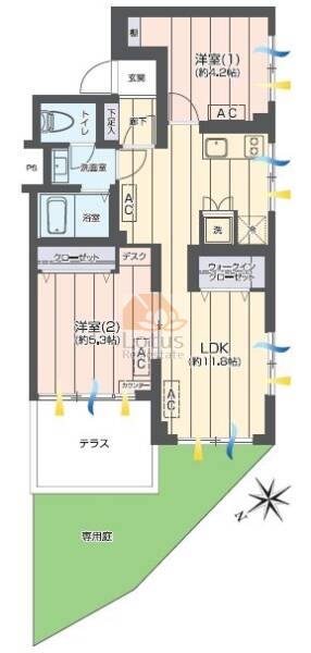 上荻ハイホーム105間取図