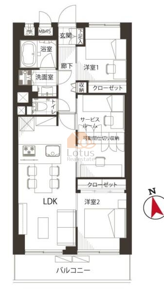 メイツ品川404間取図