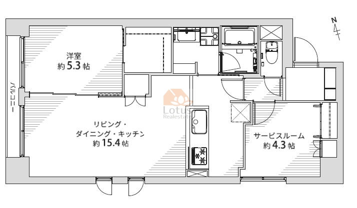 サンサーラ御苑201間取図