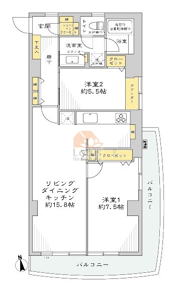 秀和高輪レジデンス210間取図