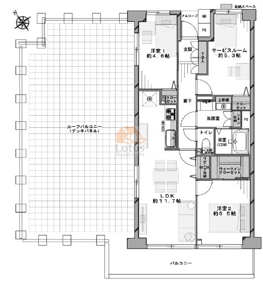 ニュー田端スカイハイツ901間取図