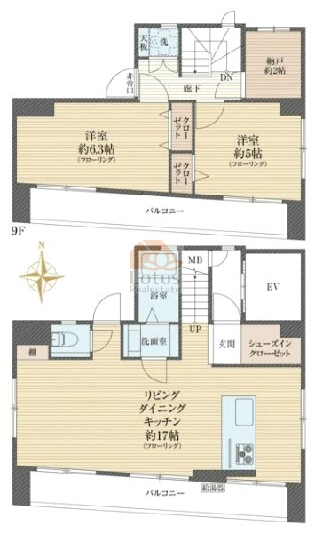 浅草橋センチュリー２１8-9階間取図