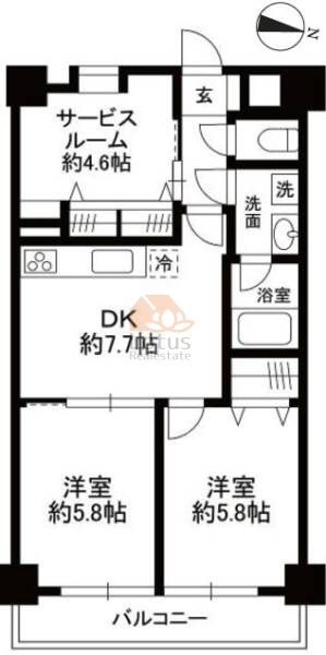 キャニオンマンション綾瀬403間取図